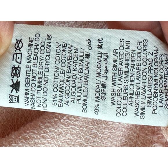 Sweaty Betty Cotton After Class Longline Sweatshirt Pastel Pink Size Sm - Picture 5 of 10